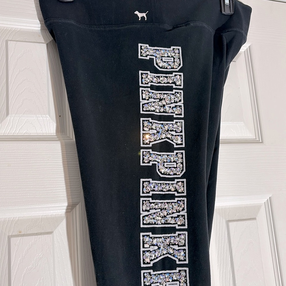 Pink Victoria’s Secret Bling/Mermaid Leggings